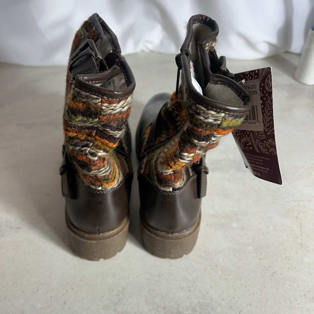 MUK LUKS Women's Scarlett Sasha Dark Brown Size 7 - Picture 5 of 7